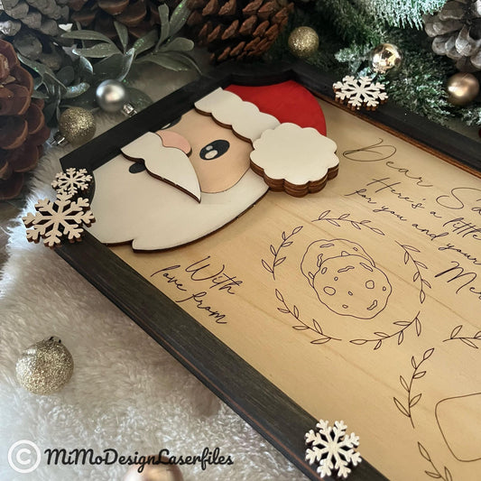 Get Crafty with MiMoDesignLaserfiles: Assemble Your Stunning Santa Treat Tray!