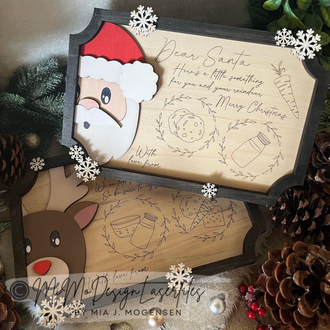 A Merry Mess with Mia: Assembling the Reindeer Tray with MiMoDesignLaserFiles
