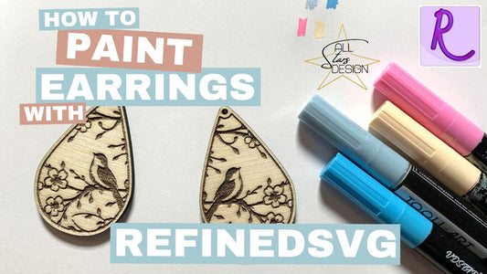 Paint Earrings with RefinedSVG!