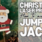 Santa Claus Jumping Jack Laser Cut SVG + DXF | Layered & Single Line DIY Paint Kit | Christmas Ornament | Commercial Use | Digital Download