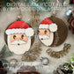 Santa 3D Christmas Ornaments 2 Variations