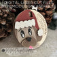 Christmas Puppy Dog Countdown Spinning Ornament / Magnet. Multi Layered & Single Layer for Painting