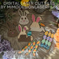 Bundle of 3D Easter Bunny 3in1 Basket & Box for Gifts, Kinder Joy and Regular Chocolate Eggs