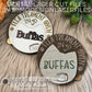 Dog / Cat Bundle of Flea Treatment Rotating & Spinning Reminders, 12 Months, 2 Design, Scored, Engraved fridge Magnet Sign