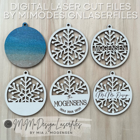 FREE FILE Christmas Snowflake Ornaments Bundle