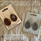 Easter Egg Earring SVG laser cut files with card, farmhouse pattern, versatile, easy to make