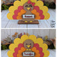 Turkey Holding a Sign, Girl or Boy Thankful Turkey Shelf Sitter, Happy Thanksgiving Table Decoration Sign, SVG, Digital Laser Cut File files, Cute Turkey, Fall Home Decor, Craft for Kids