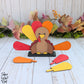 Thankful Turkey With Removable Feathers, Family Turkey, Table Seating Place Name Cards, SVG, Digital Laser Cut File files, Cute Turkey, Happy Thanksgiving Table Decoration Sign, Fall Home Decor, Shelf Sitter, Craft for Kids