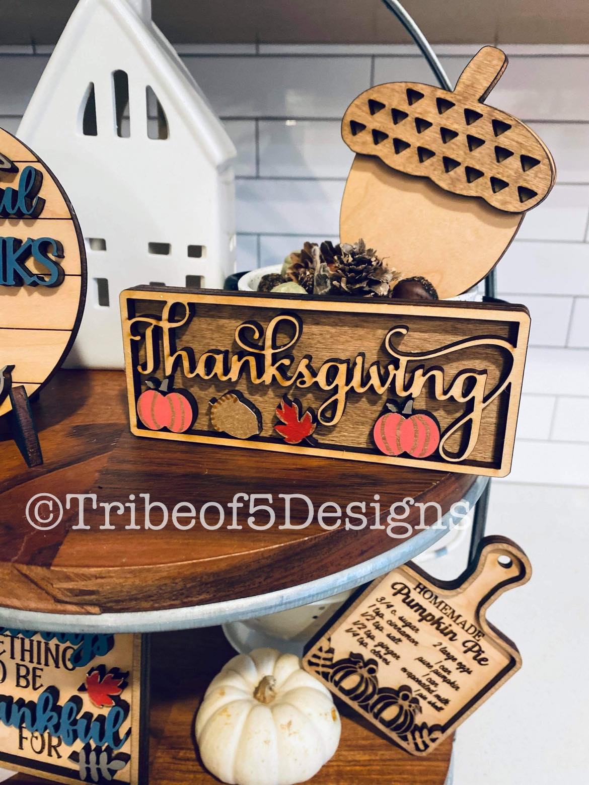 Thanksgiving Tiered Tray