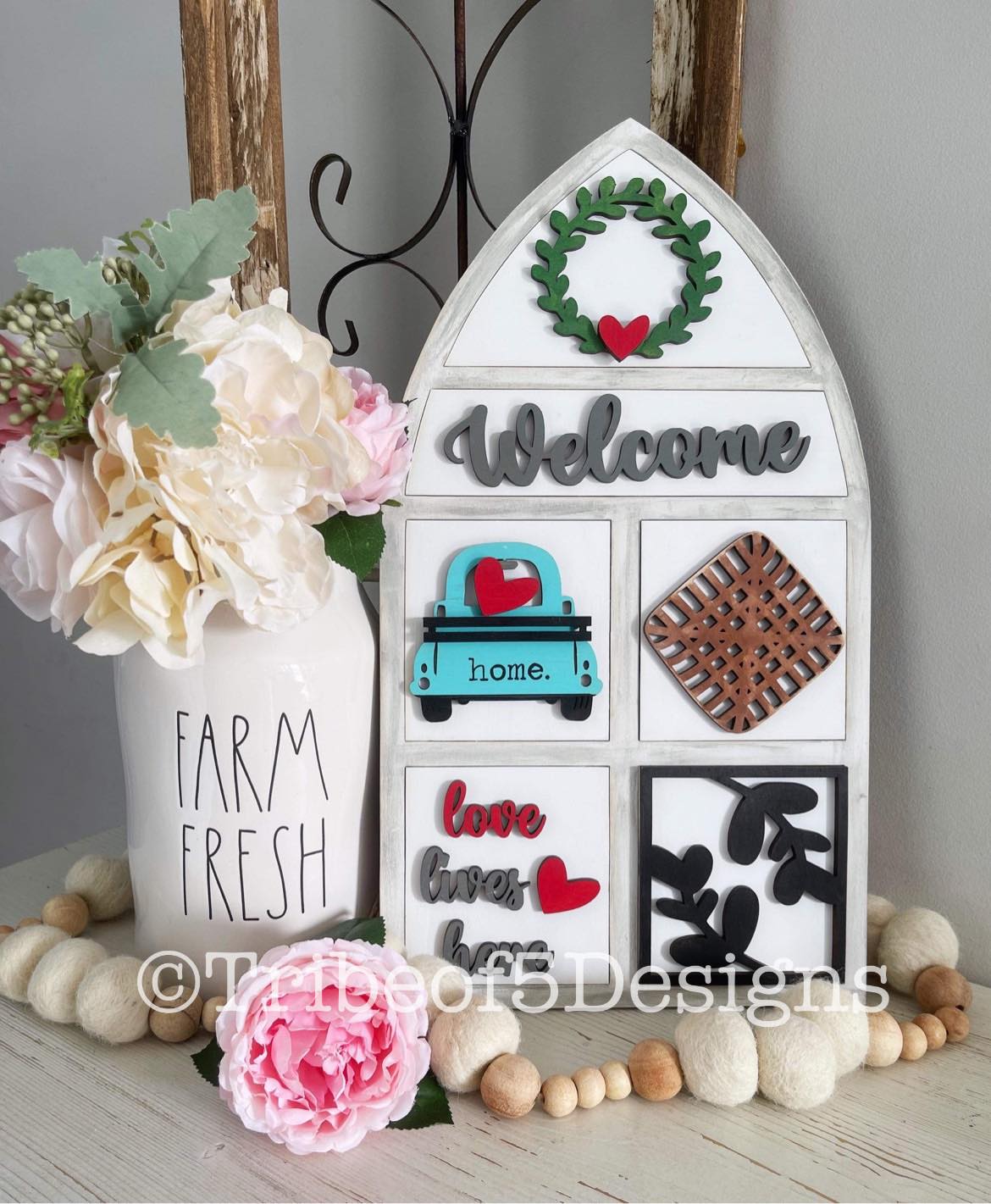 Interchangeable Farmhouse Sign