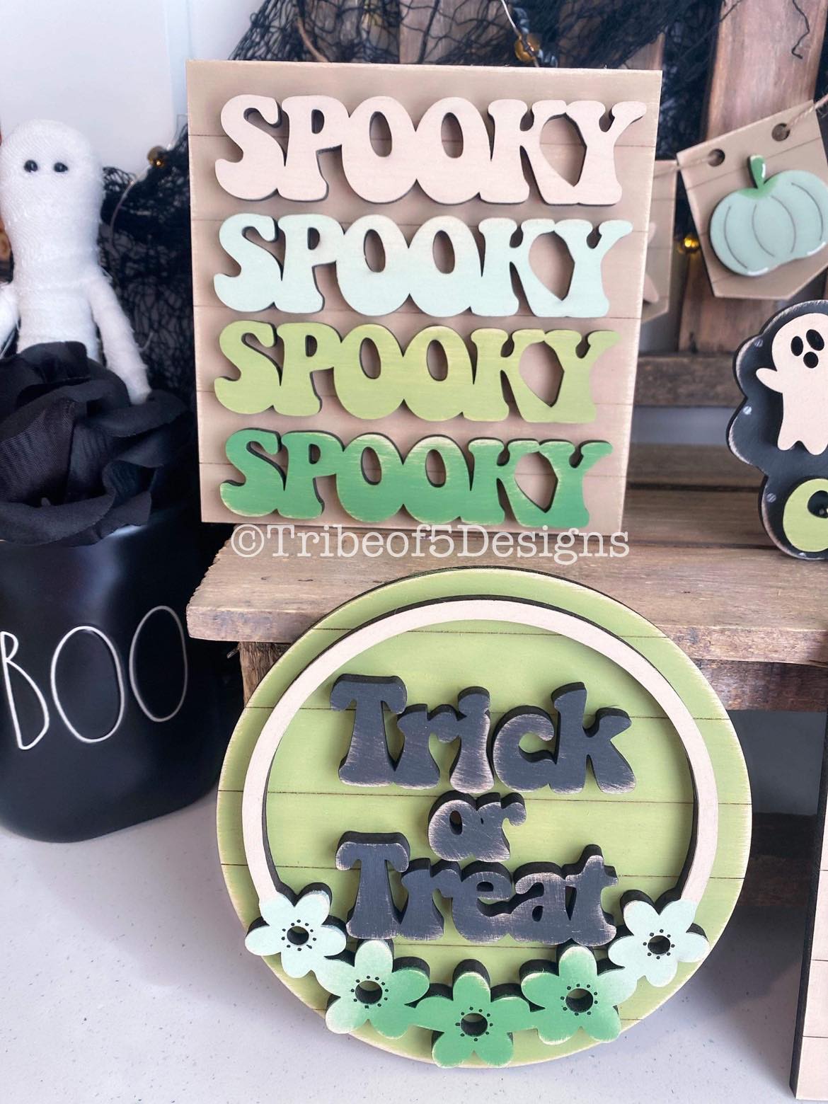 Basic Witch Halloween Tiered Tray