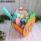 Carrot Shaped Easter Basket Crate, Easter Treats Box, SVG, Laser Cut File files, Cute Carrot Shape Bin, gift box, spring, vegetable, food