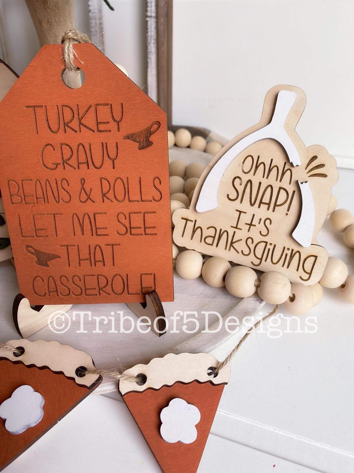 Funny Thanksgiving Tiered Tray