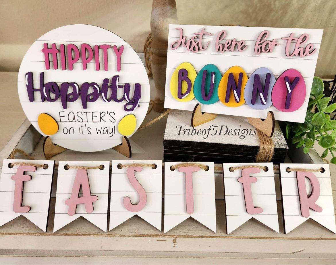 Hippity Hoppity Easter Tiered Tray