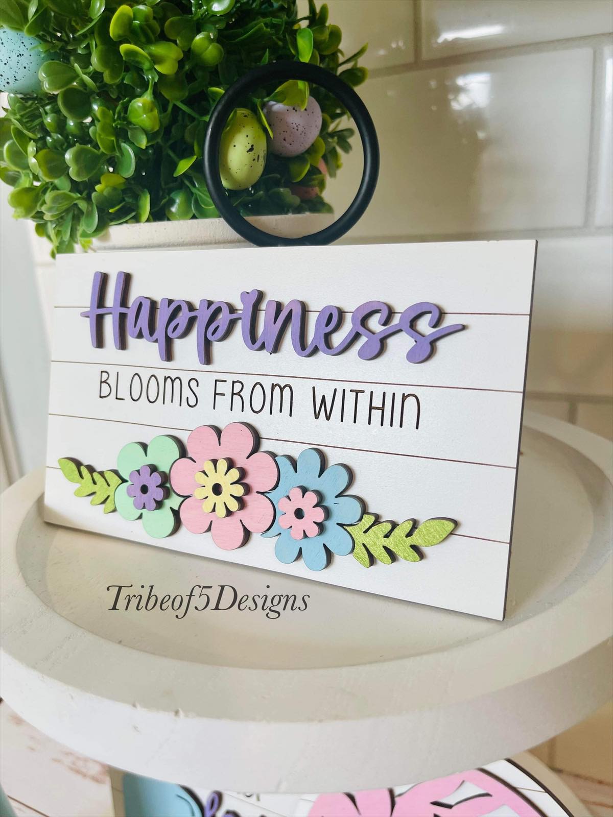 Bloom From Within Tiered Tray