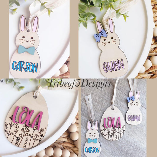 Easter Floral Tags