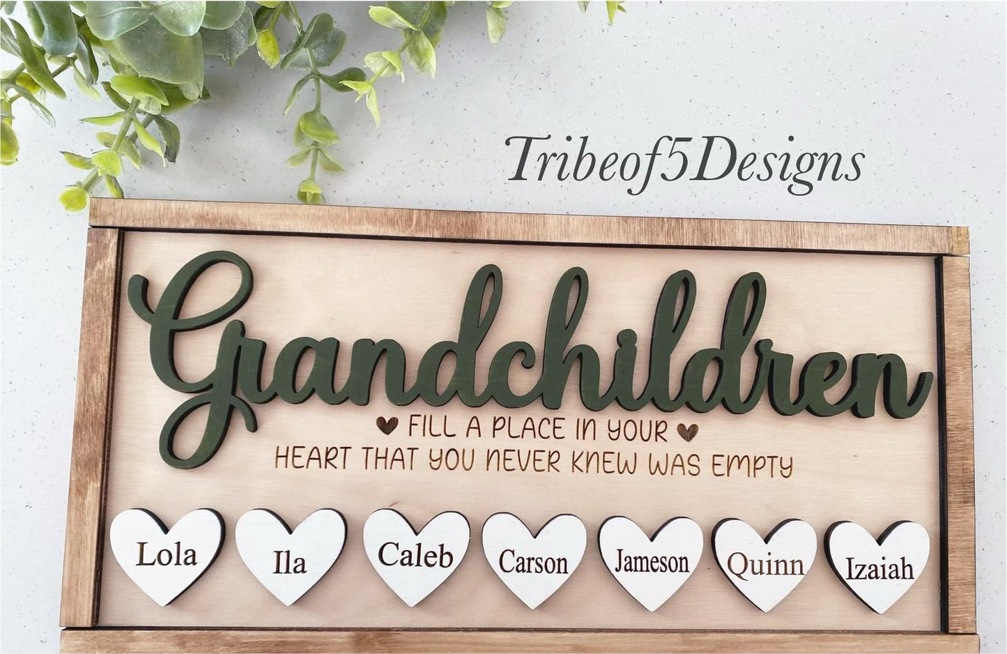 Grandchildren Personalized Sign