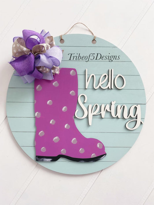 Hello Spring Door Hanger