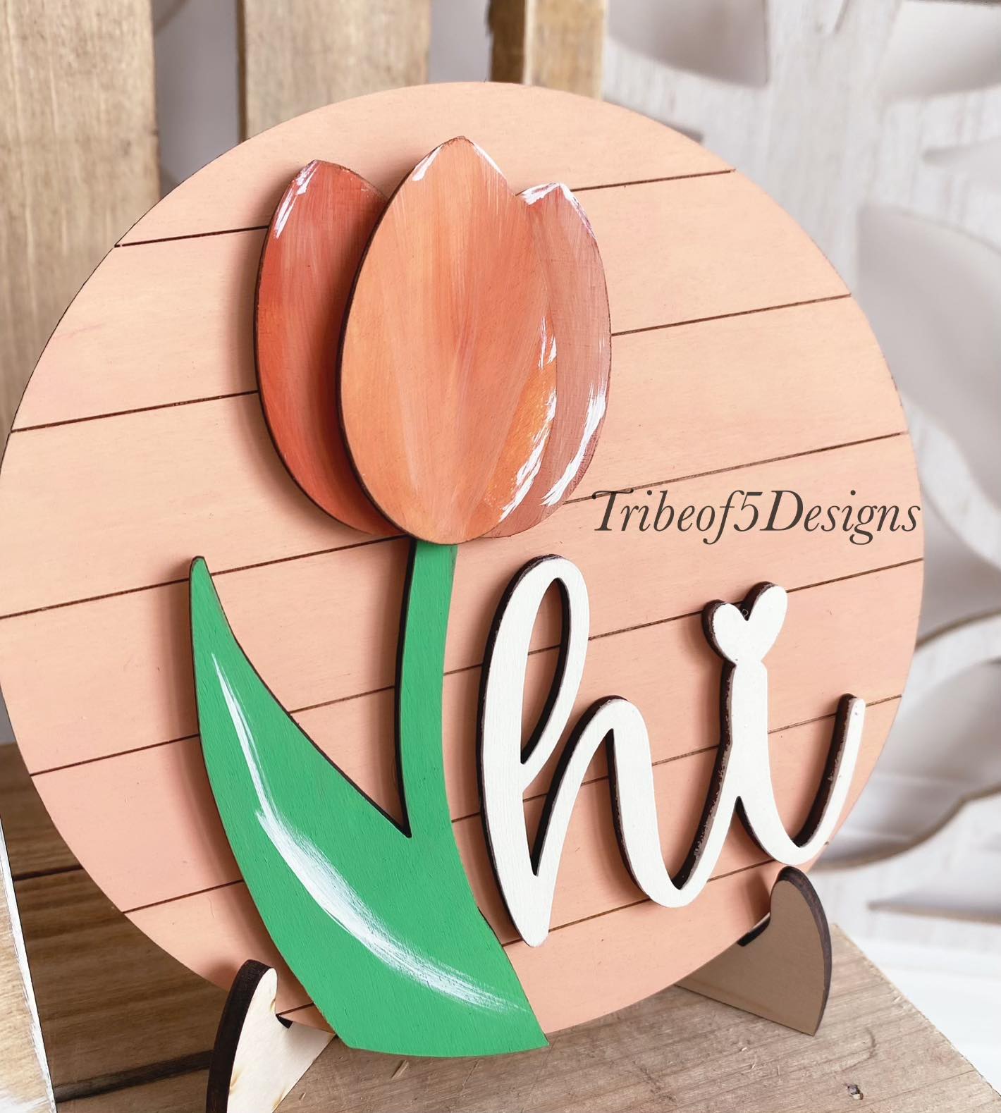 Tulip Spring Tiered Tray