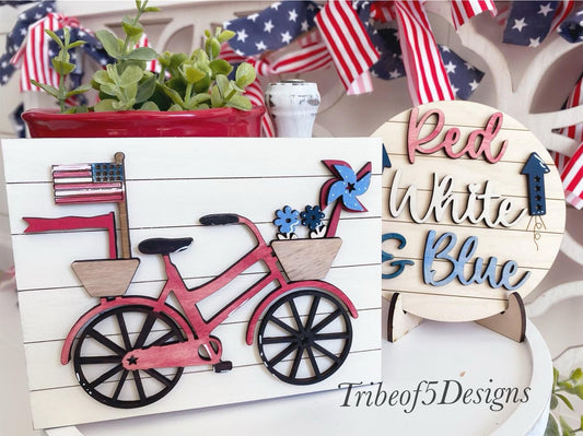 4th of July Tiered Tray