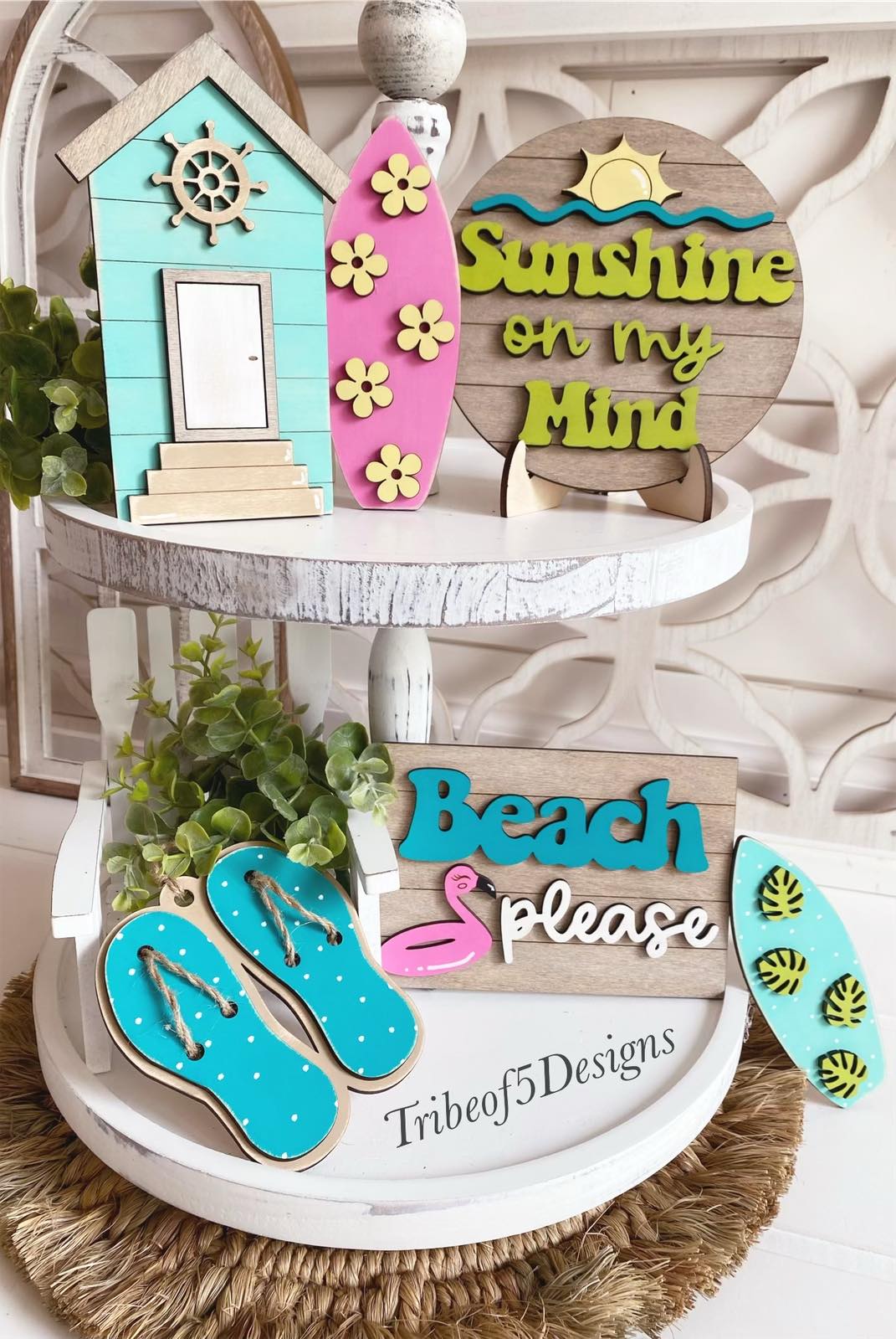 Beach House Tiered Tray