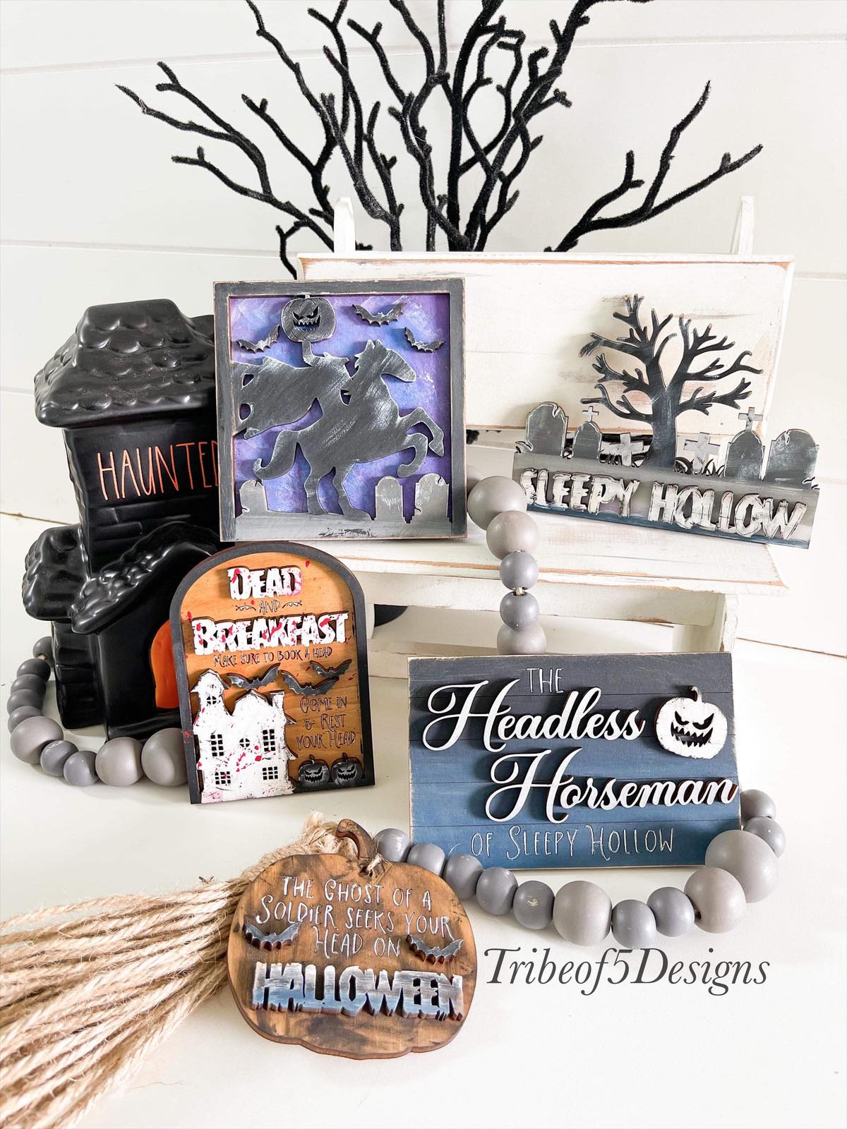 Headless Horseman Tiered Tray