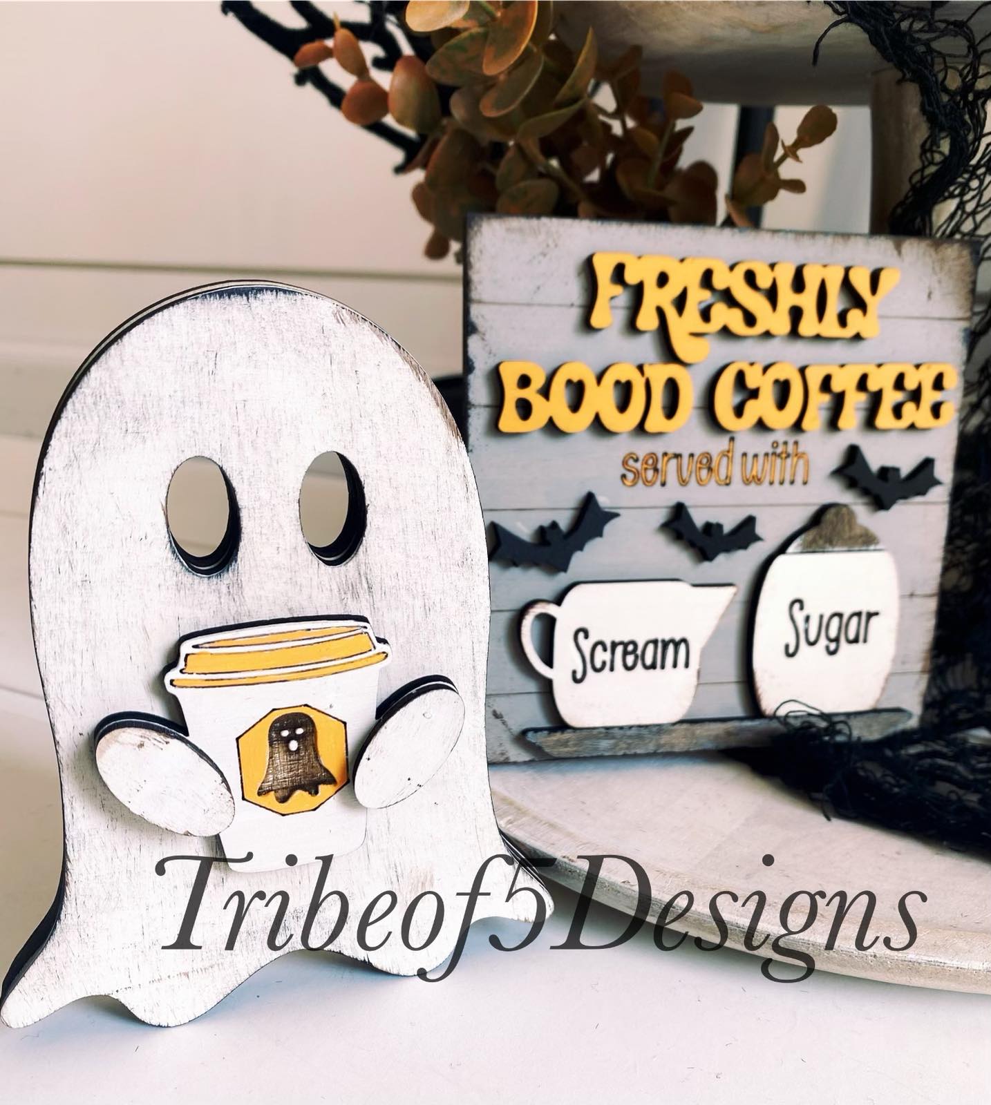 Halloween Coffee Bar Tiered Tray