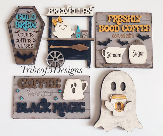 Halloween Coffee Bar Tiered Tray