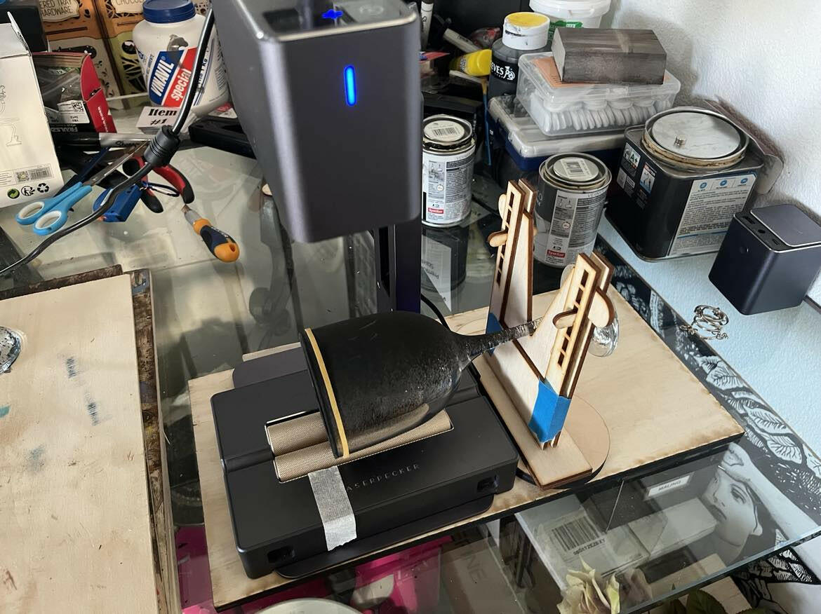 Wine Stem Holder for the LaserPecker 2 and hopefully other lasers / rotary as well
