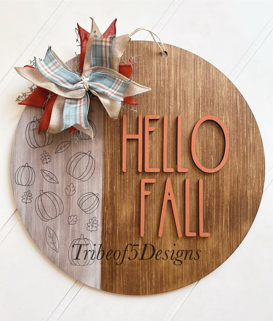 Hello Fall Door Hanger