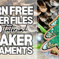 FREE FILE Christmas Tree Ornaments - Tree Shape or Bauble