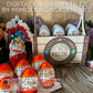 3in1 Easter Bunny Express Basket for gifts, Kinder Joy and chocolate eggs - Versatile Design