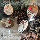 Dog & Cat Bundle Christmas Countdown Spinners, Ornament or Magnet - Counting from 25/24 Days Scored or Engraved, Paw Lever