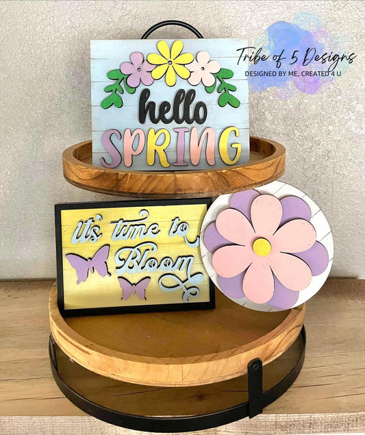 Quick Easy Spring Tiered Tray