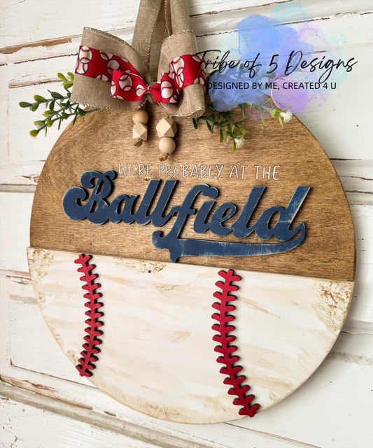 Baseball Softball Door Hanger Shelf Sitter