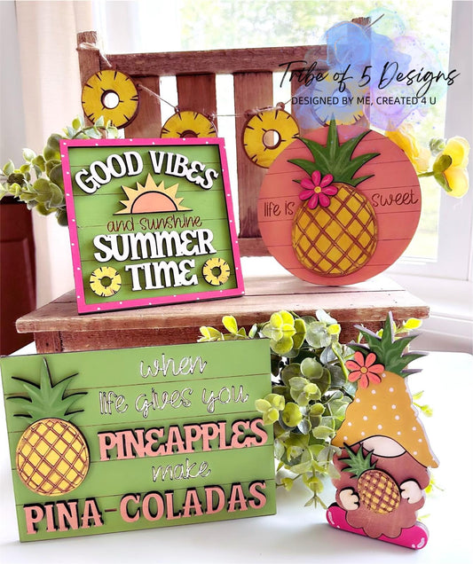 Summer Tiered Tray Shelf Sitters