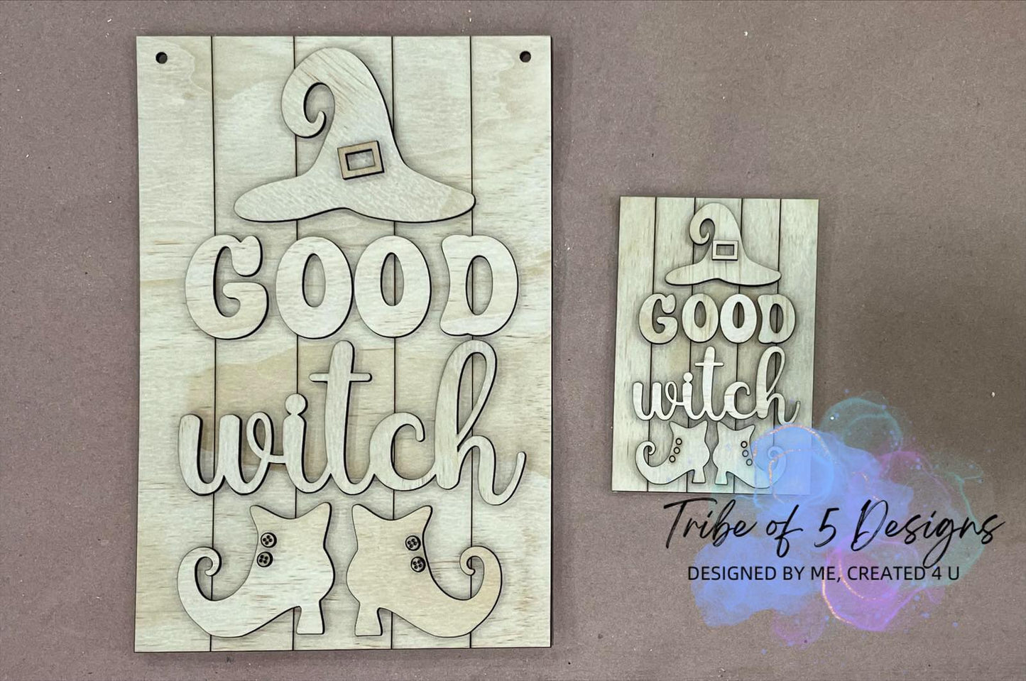 Good Witch Door Hanger Shelf Sitter