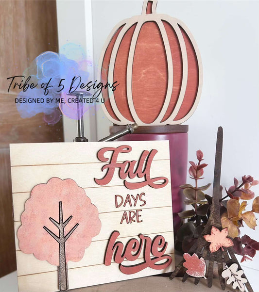 Fall Tiered Tray Shelf Sitters