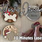 Dog & Dogbone Christmas Countdown Spinners, Ornament or Magnet - Counting from 25/24 Days, Scored or Engraved, Paw Lever