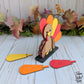 Thankful Turkey With Removable Feathers, Family Turkey, Table Seating Place Name Cards, SVG, Digital Laser Cut File files, Cute Turkey, Happy Thanksgiving Table Decoration Sign, Fall Home Decor, Shelf Sitter, Craft for Kids