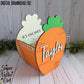 Carrot Shaped Easter Basket Crate, Easter Treats Box, SVG, Laser Cut File files, Cute Carrot Shape Bin, gift box, spring, vegetable, food