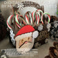 3D Santa layered Count Down Candy Cane / Christmas Calendar Advent Basket, 2 Versions