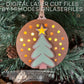 Fairy Light Christmas Ornament with Layered Tree & Battery Change Door. Easy Tutorial for Resin / Acetate Sheets Incl.