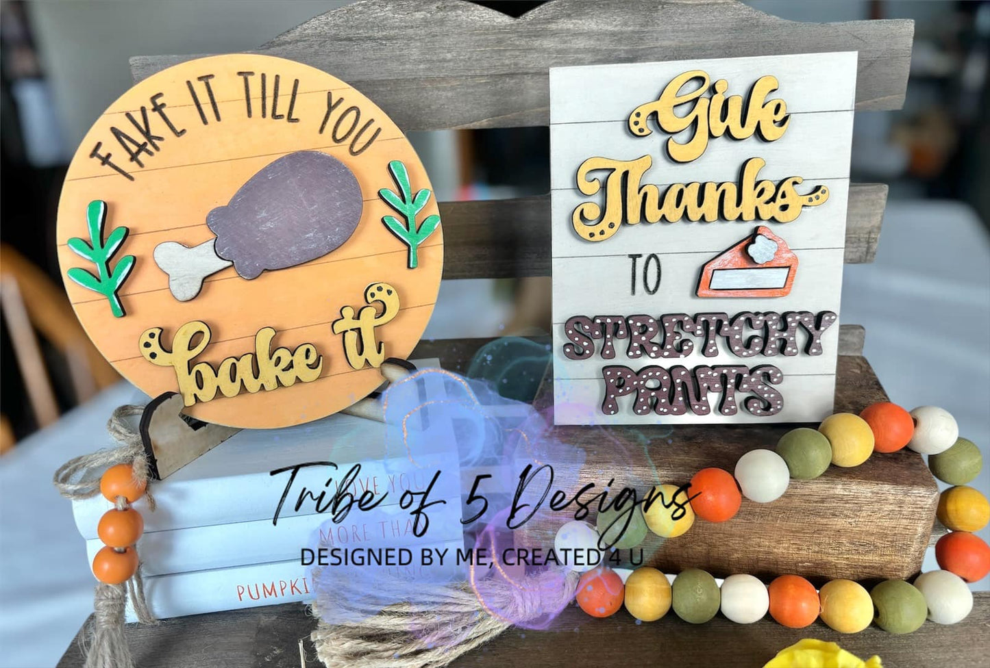 Thanksgiving Tiered Tray Shelf Sitters