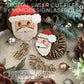 Santa 3D Christmas Ornaments 2 Variations