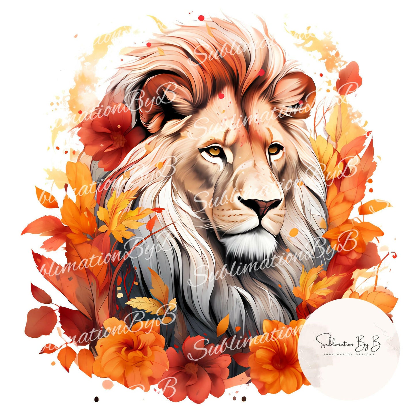 Majestic Lion Sublimation Design - Unleash Your Inner Roar!