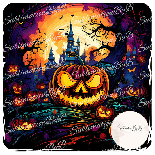 Ghosts & Ghoulies: Sublimation Design for Halloween Haunted House