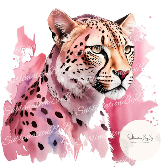 Chic Pink Cheetah Sublimation Design for Trendsetters