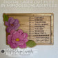 Motivational Framed Sign with 3D layered Magnolia Flowers - Painting Tutorial included