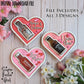 Valentine's Day Shooter Holder Card, SVG Laser Cut File, Alcohol Bottle Gift, Small Round or Square Booze Bottle Shot Shooters, Alcohol 50 ML Shooters, Mini Liquor Holder, Valentines Day Files